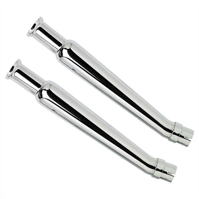 Cocktail Shaker Mufflers - Upswept - Right Side Pair - for 1-1/2 to 1-3/4 inch Exhaust Pipes