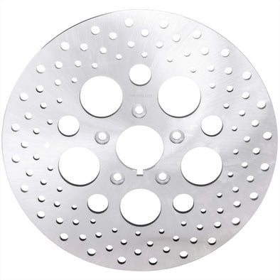 Drilled Stainless Steel Brake Rotor - 11.5 inches - Replaces Harley-Davidson OEM# 44136-84A, 44136-92