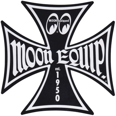 Maltese Iron Cross Sticker - Large - Black