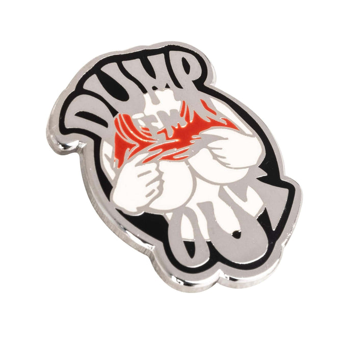 Dump 'Em Out Enamel Lapel Pin