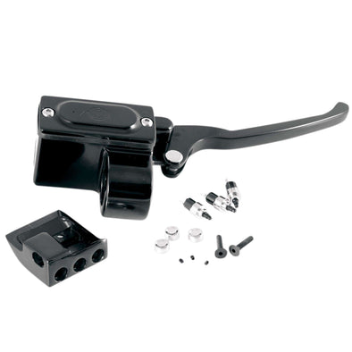 1 inch Brake Master Cylinder Assembly with Switches - Black - 5/8 inch Bore