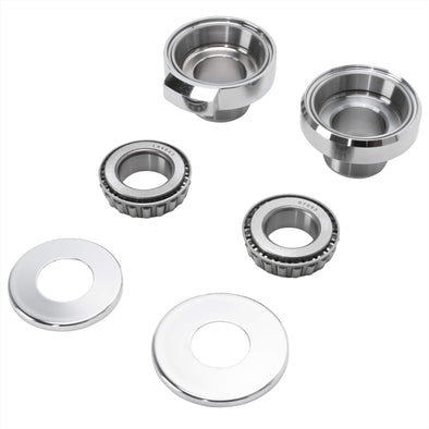 thumbnail image 2 of V-Twin Chrome Fork Stop Neck Cup Kit For Harley Panhead Shovelhead Evo FLH FXST 2 of 3