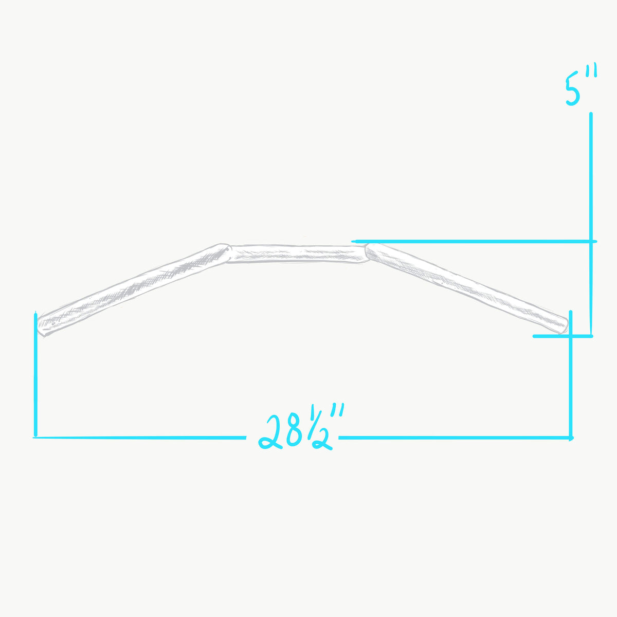 Cycle Standard Z Bar Handlebars - 1 inch - 2 inch Rise - Chrome ...
