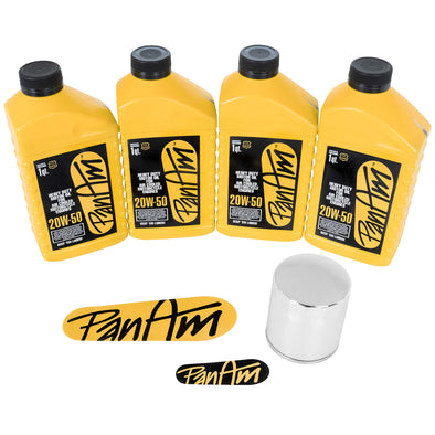 PanAm Oils Inc. Twin Cam Conventional Oil Change Kit with Chrome Filter