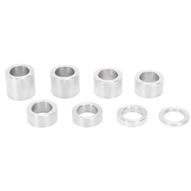 8 Piece Aluminum Wheel Axle Spacer Kit - 1.125 inch O.D. x 3/4 inch I.D.
