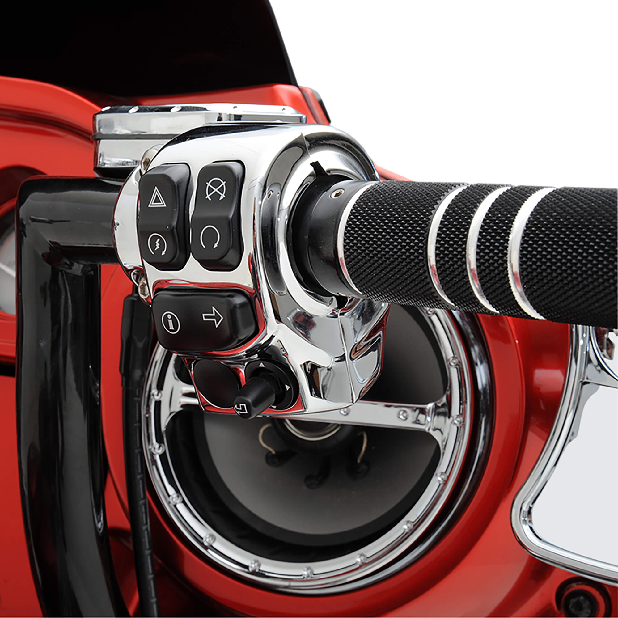 Drag Specialties Handlebar Switch Housing Kit - Chrome - 2014-20  Harley-Davidson FLHT/​FLHX/​FLHR – Lowbrow Customs