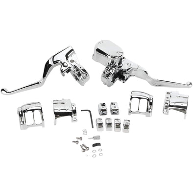Brake/Mechanical Clutch Controls Kit w/o Switches - Chrome - 2014-21 Harley-Davidson Sportster XL w/o ABS