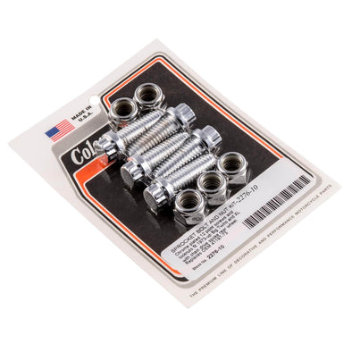#2276-10 Sprocket Chrome 12 point Bolt and Nut Kit Harley Big Twin XL 73-up