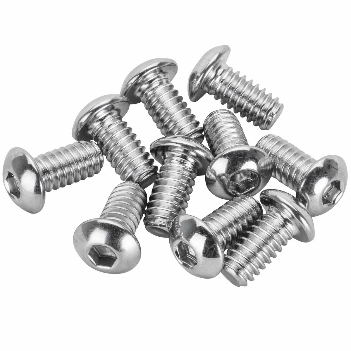 Colony Machine #BHC-828 1/4-20 X 1/2 Inch Length Chrome Button Head ...