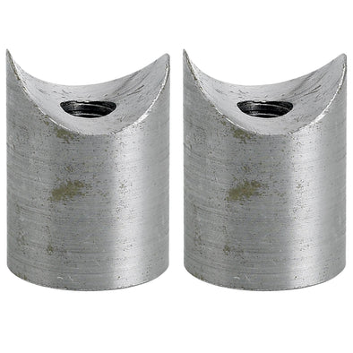 Coped Steel Bungs 1 inch Dia. 1 inch long - 3/8-16 thread - 2 pack