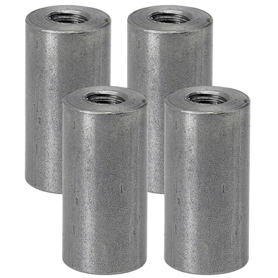 Threaded Steel Bungs 1-1/2 inch long - 3/8-16 thread - 4 pack
