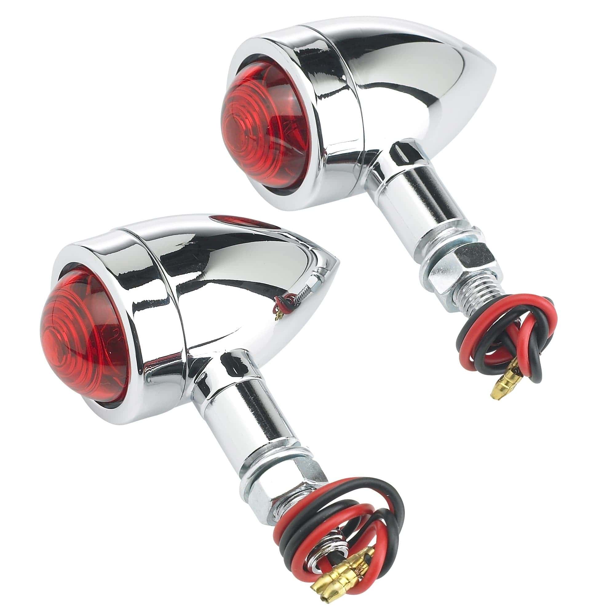 Cycle Standard Speeder Bullet Style Turn Signals - Chrome – Customs